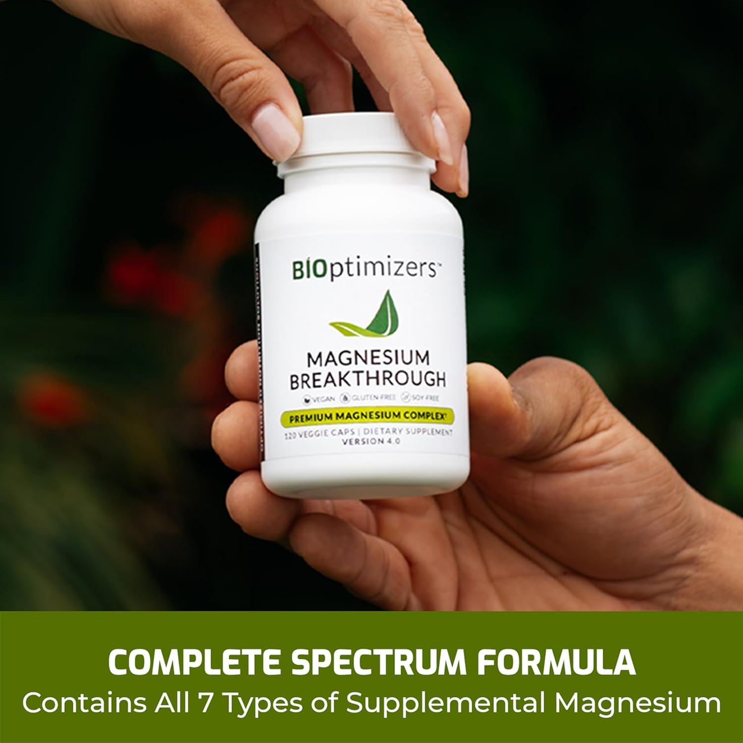 BIOptimizers Magnesium Breakthrough Supplement 4.0 -60 Capsules